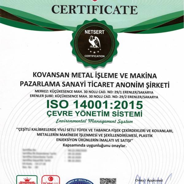 ISO 14001 Çevre Yönetim Sistemi